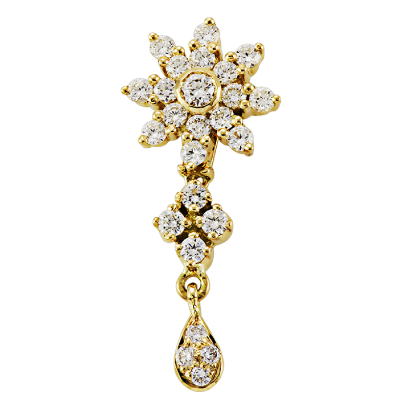 Nakshatra Drops Diamond Earring Designs for Girls with Prices Online